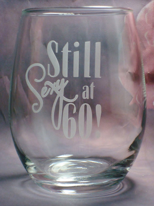 Birthday Stemless Wine Glass Gift for Him or Her Milestone Birthday Gift