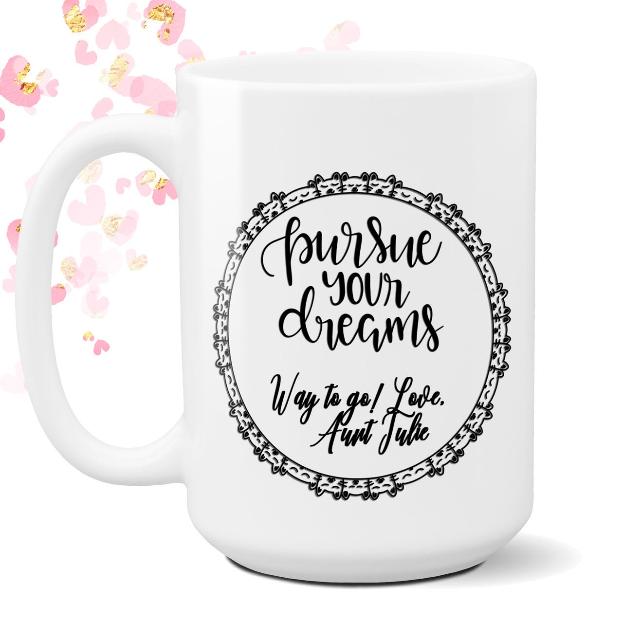 Concatulations Personalized Cat Theme Coffee Cup Birthday Gift Congratulations Graduation Gift