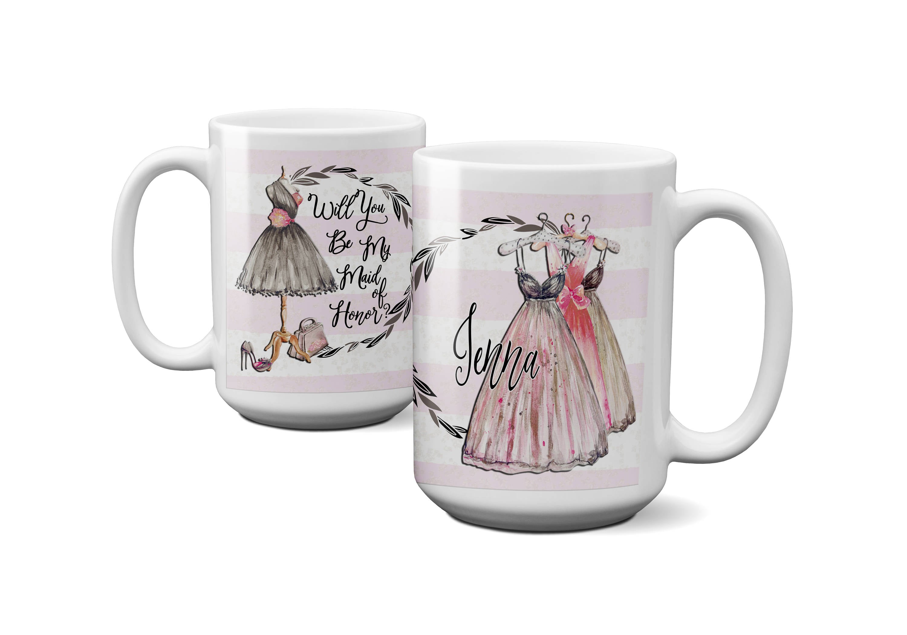 Personalized Will You be My Maid of Honor coffee mug | Retro Style Maid of Honor | Maid of Honor Proposal | Be my Maid of Honor Coffee Cup