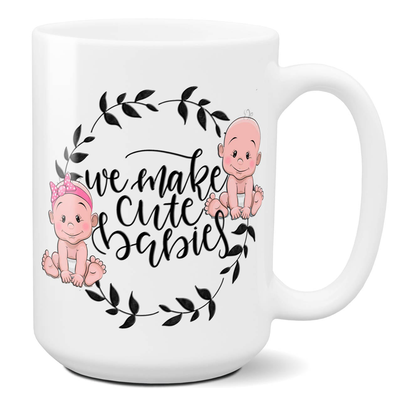 We Make Cute Babies coffee mug gift | Mother's Day Gift | Father's Day Gift | Mom and Dad Gift | New Mom | Parents to Be Gift | Baby Shower