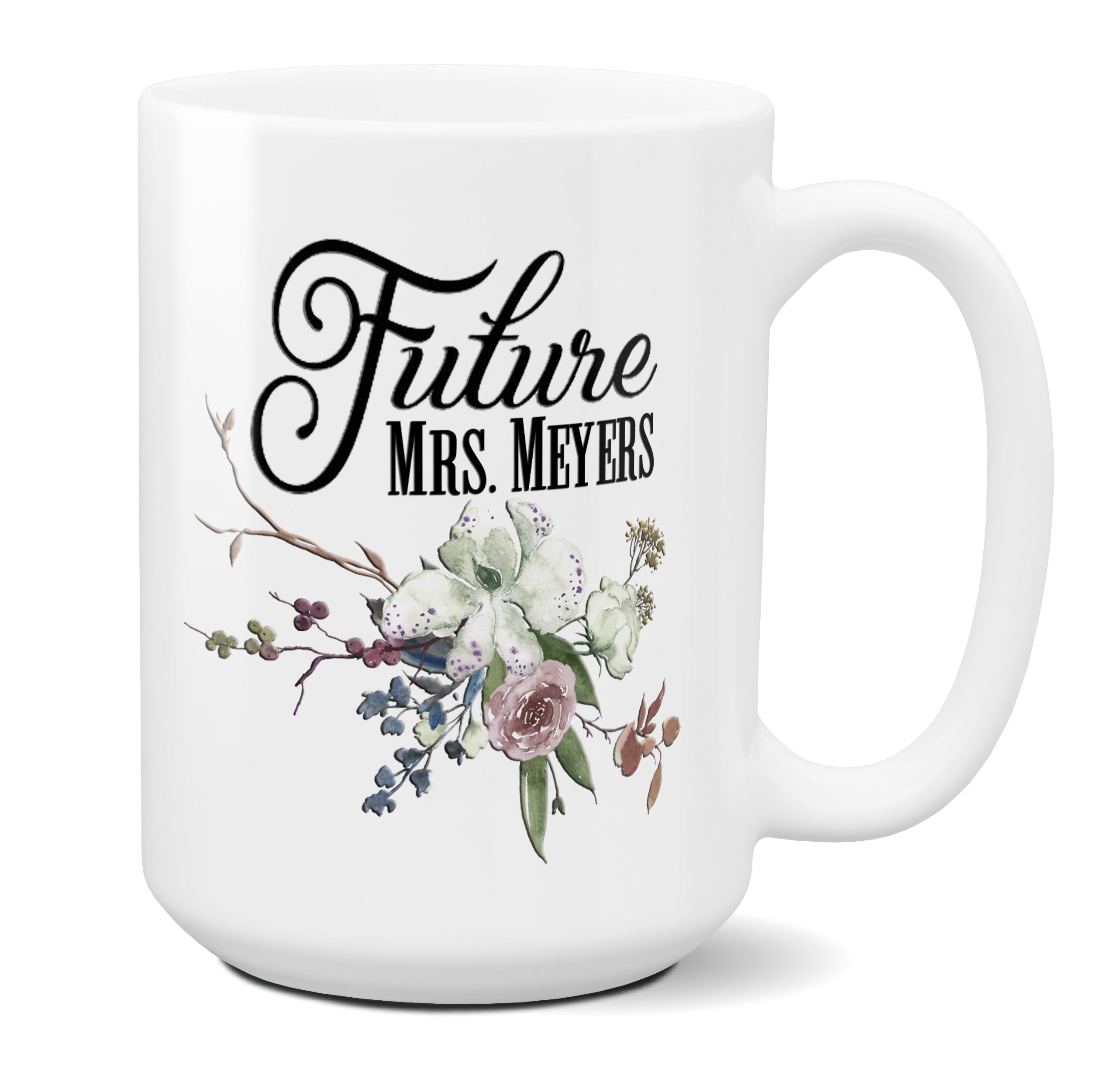 Personalized Future Mrs Coffee Mug Engagement Gifts For Her Bride to Be Bridal Shower Gift Mrs to Be