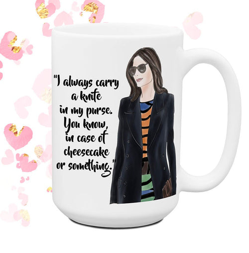 I Always Carry A Knife Funny Coffee Mugs for Women Sassy Attitude Coworker Work Friend Gift for Her