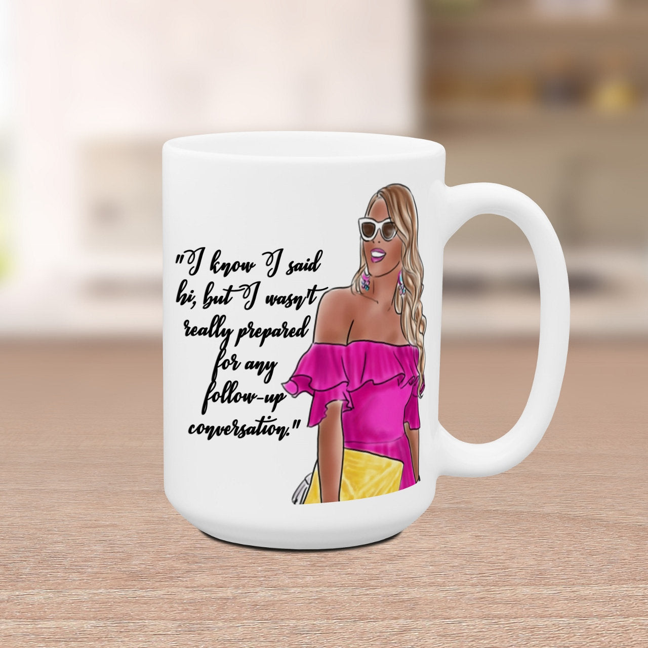 Not Prepared for Follow up Conversation Funny Coffee Mug | Office Humor Coworker Gift for Her | Work Friend
