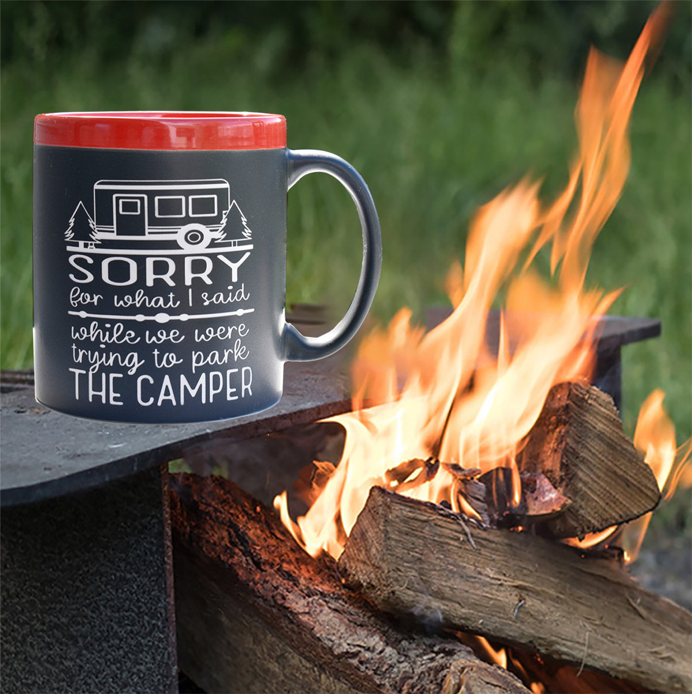 Sorry for What I Said Parking the Camper 22 oz Coffee Mug Camping Outdoor Lover Gift