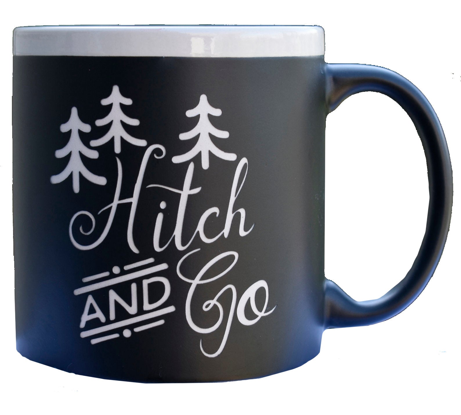 Jumbo Chalkboard Hitch and Go Camping Coffee Mug | Camping Coffee Mug | Outdoor Lover Gift | Camp Coffee Cup | Camper Gift | Camping Gift