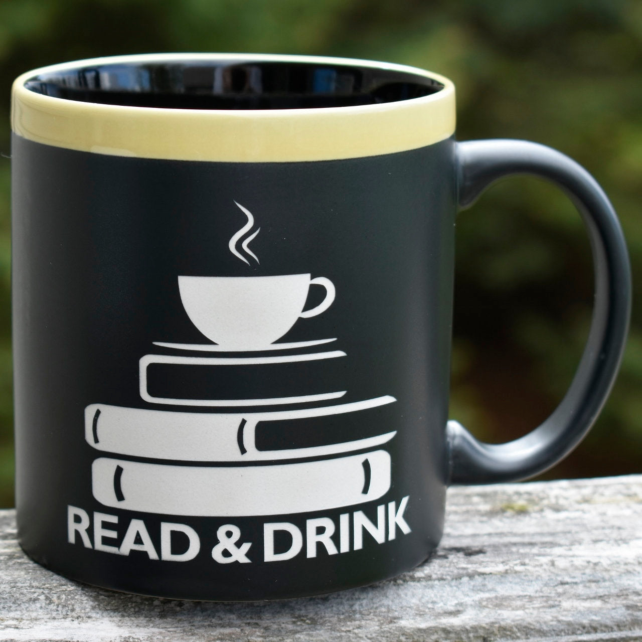 Read and Drink 22 oz Large Coffee Mug Book Lover Gift Book Club Cup