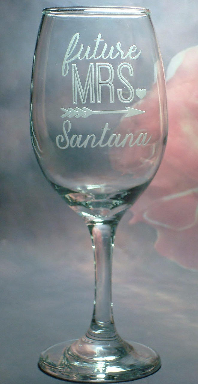 Future MRS Engagement Gift Bride To Be Wine Glass Engaged Bridal Shower Gift For Her
