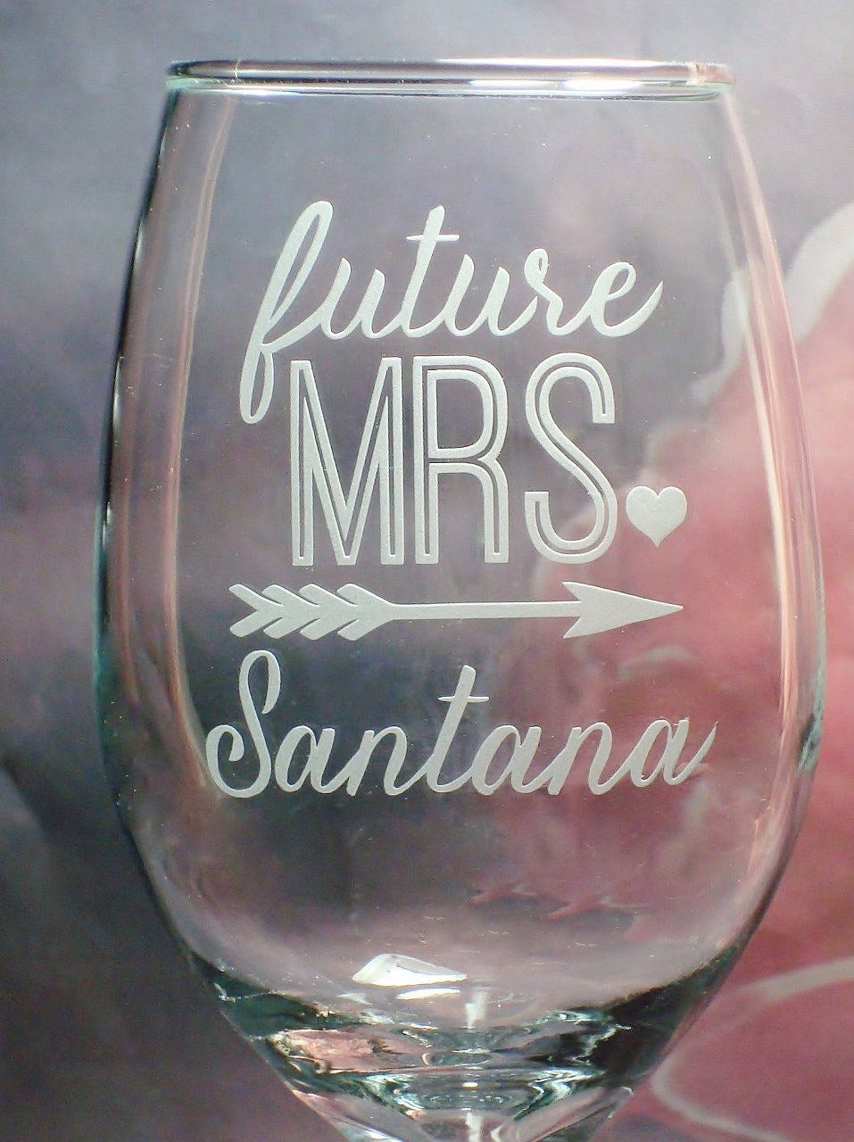 Future MRS Engagement Gift Bride To Be Wine Glass Engaged Bridal Shower Gift For Her
