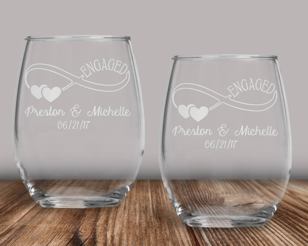 Engraved Infinity Love Gold Rim Stemless Wine Glass, Bar Gifts, Wedding  Gifts, Gifts for Weddings, Gifts for Newlyweds, Gifts for Couples 