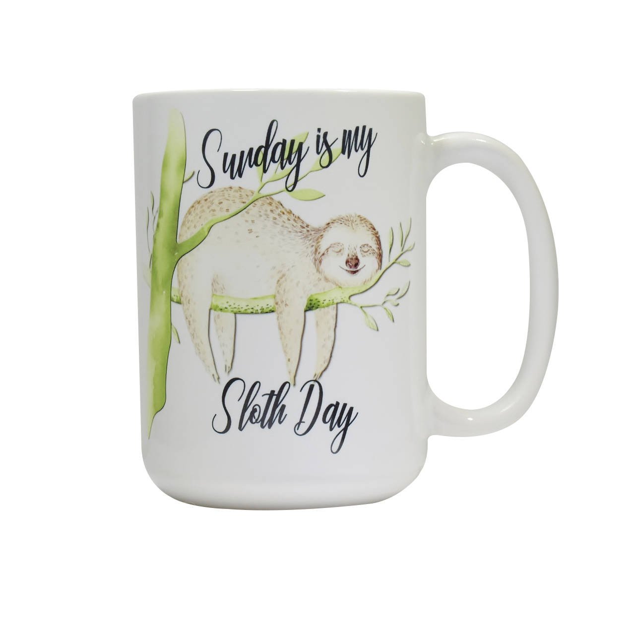 Sunday is my Sloth Day coffee mug | Friend Gift | Coworker Gift | Funny coffee Cup Gift | Sloth Gift | Gifts under 20 | Funny Handmade Gift