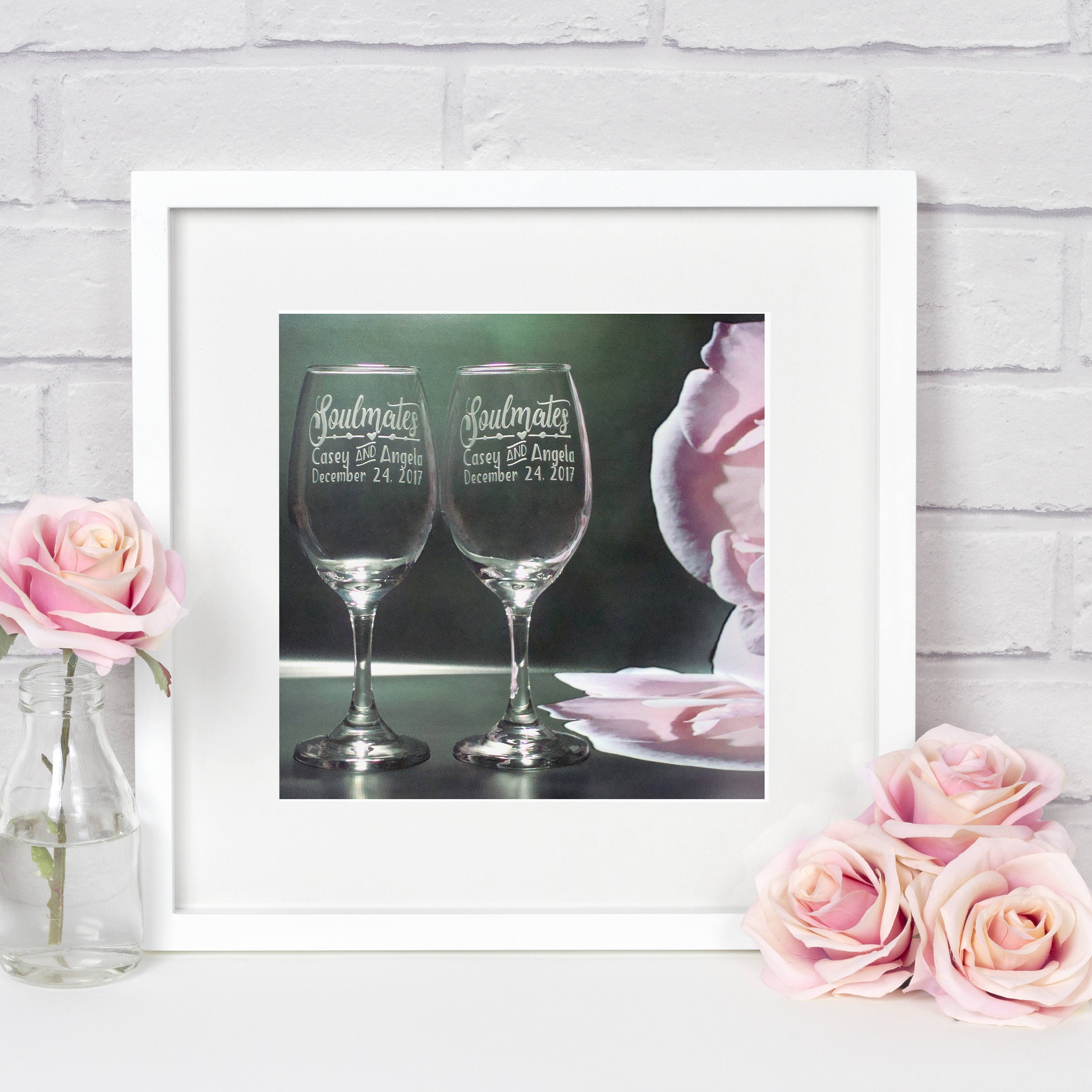 Personalized Crystal Glasses- great Wedding gift