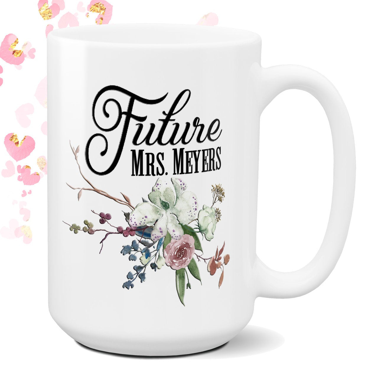 Personalized Future Mrs Coffee Mug Engagement Gifts For Her Bride to Be Bridal Shower Gift Mrs to Be