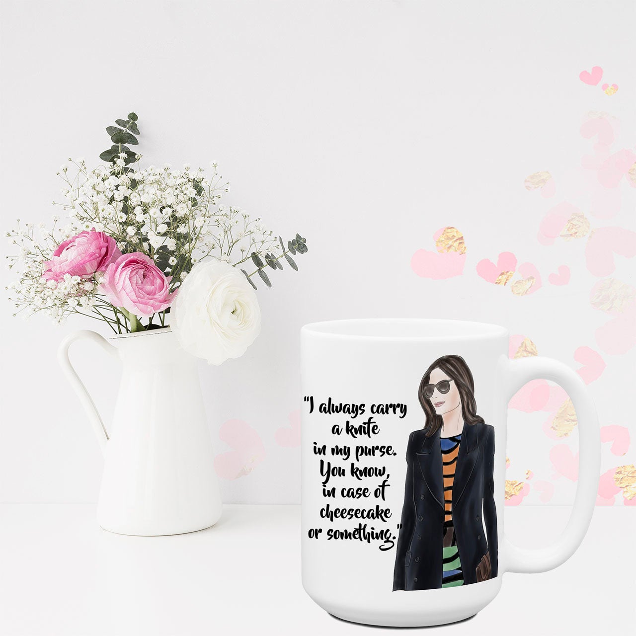 I Always Carry A Knife Funny Coffee Mugs for Women Sassy Attitude Coworker Work Friend Gift for Her