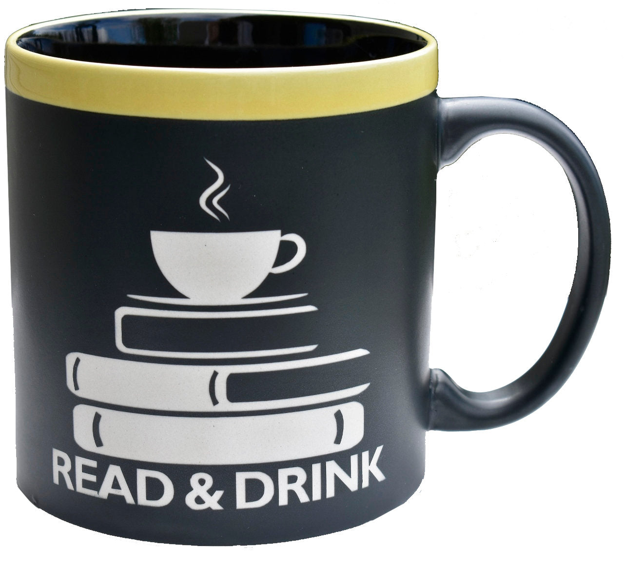 Read and Drink 22 oz Large Coffee Mug Book Lover Gift Book Club Cup