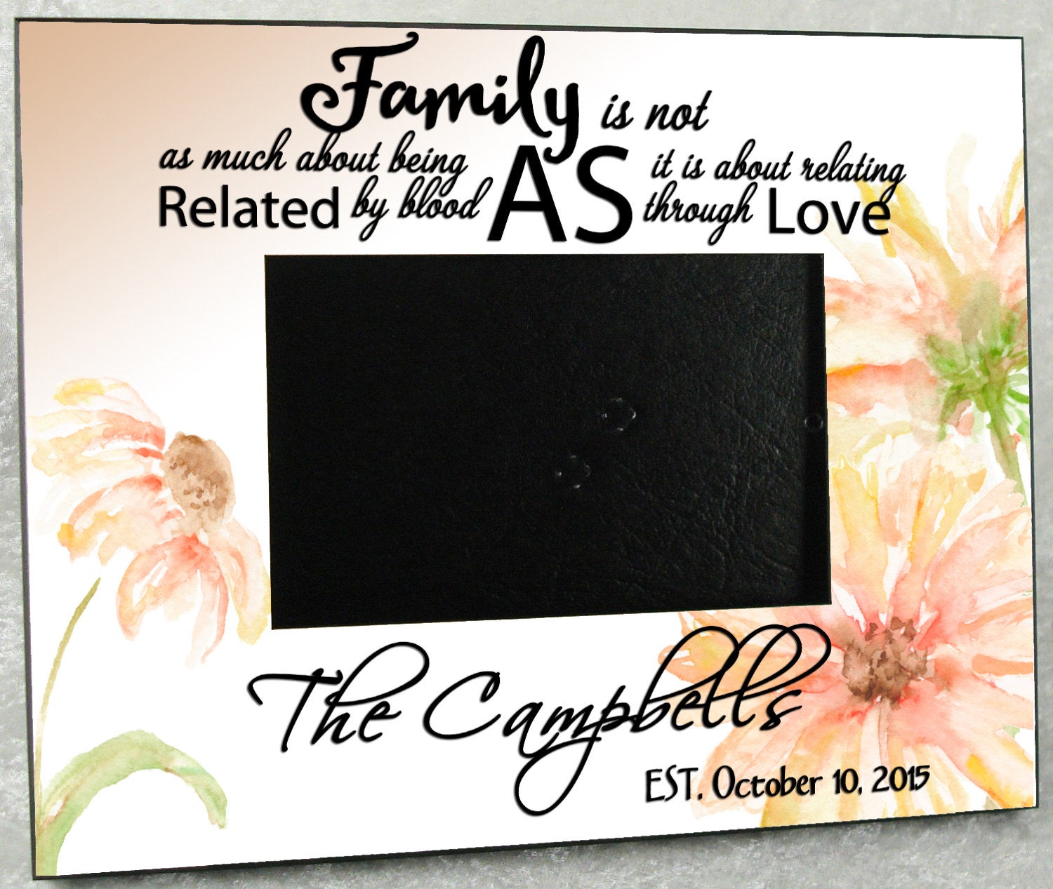 Blended Family Personalized Wedding Gift Photo Frame